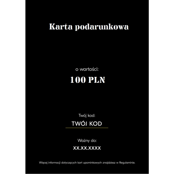 Karta podarunkowa 100 PLN